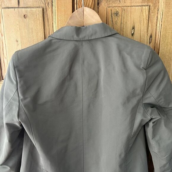 Carine Roitfeld Paris X UNIQLO Collaboration XS Trench Coat Gray Green - Picture 10 of 10